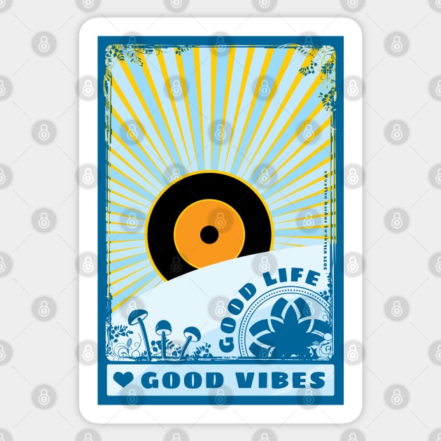 Good Vibes Sticker by vjvgraphiks